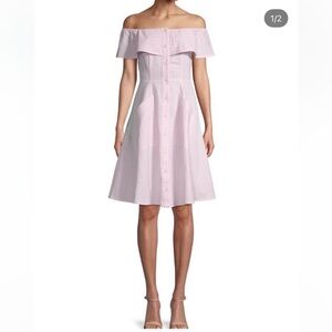 Saks Fifth Avenue Off-Shoulder Pink Dress